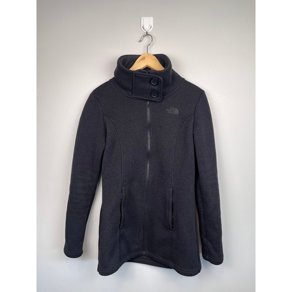 The North Face Crescent Sunset Full Zip Fleece Jacket Charcoal Grey Small